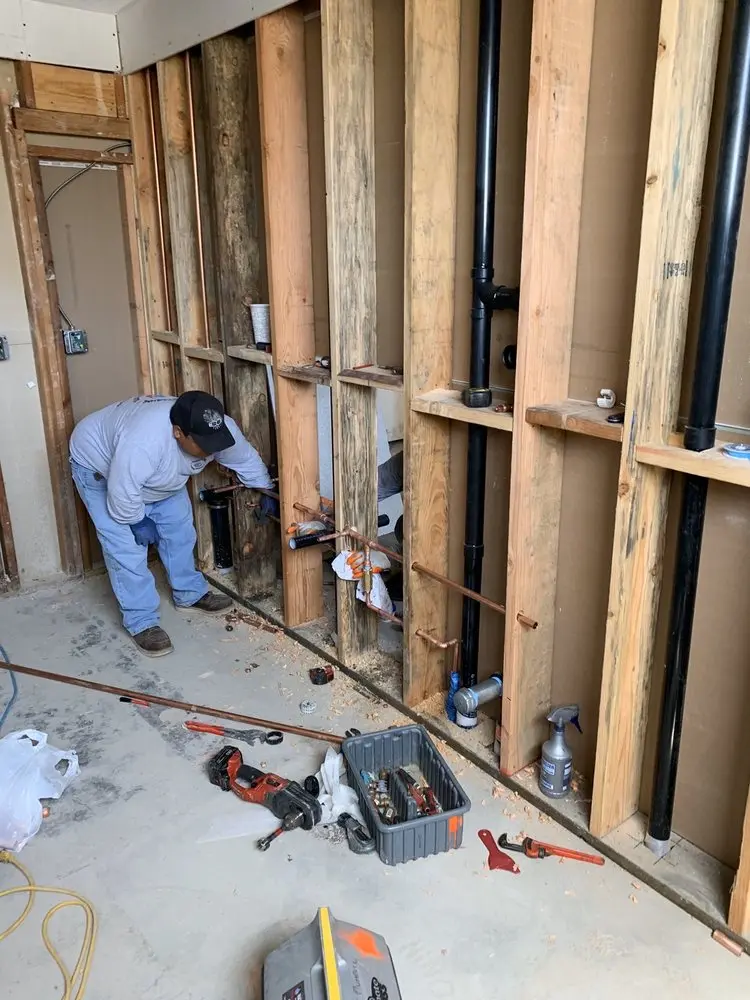 Commercial rough-in plumbing for Gas Line Repair in Glencove